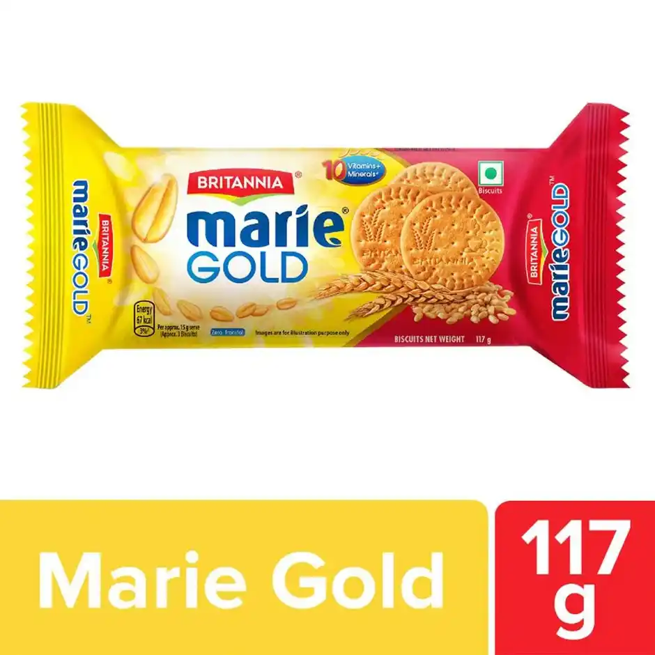 Britannia Marie Gold Biscuits Plain | Trans Fat-free